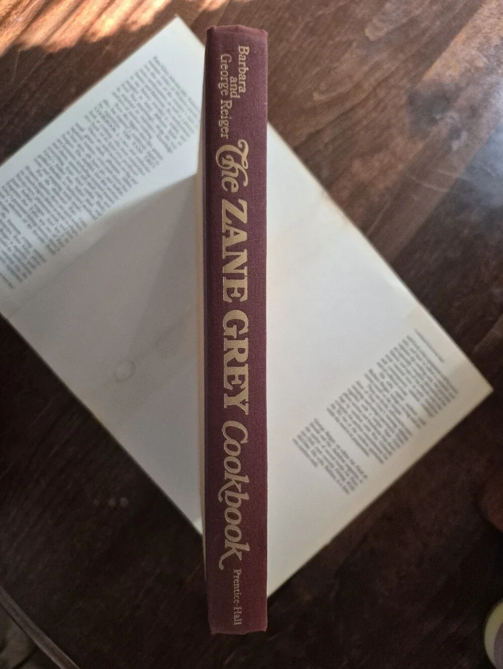 Cookbook Sale ZANE GREY by Barbara and George Reiger VINTAGE CABINCORE